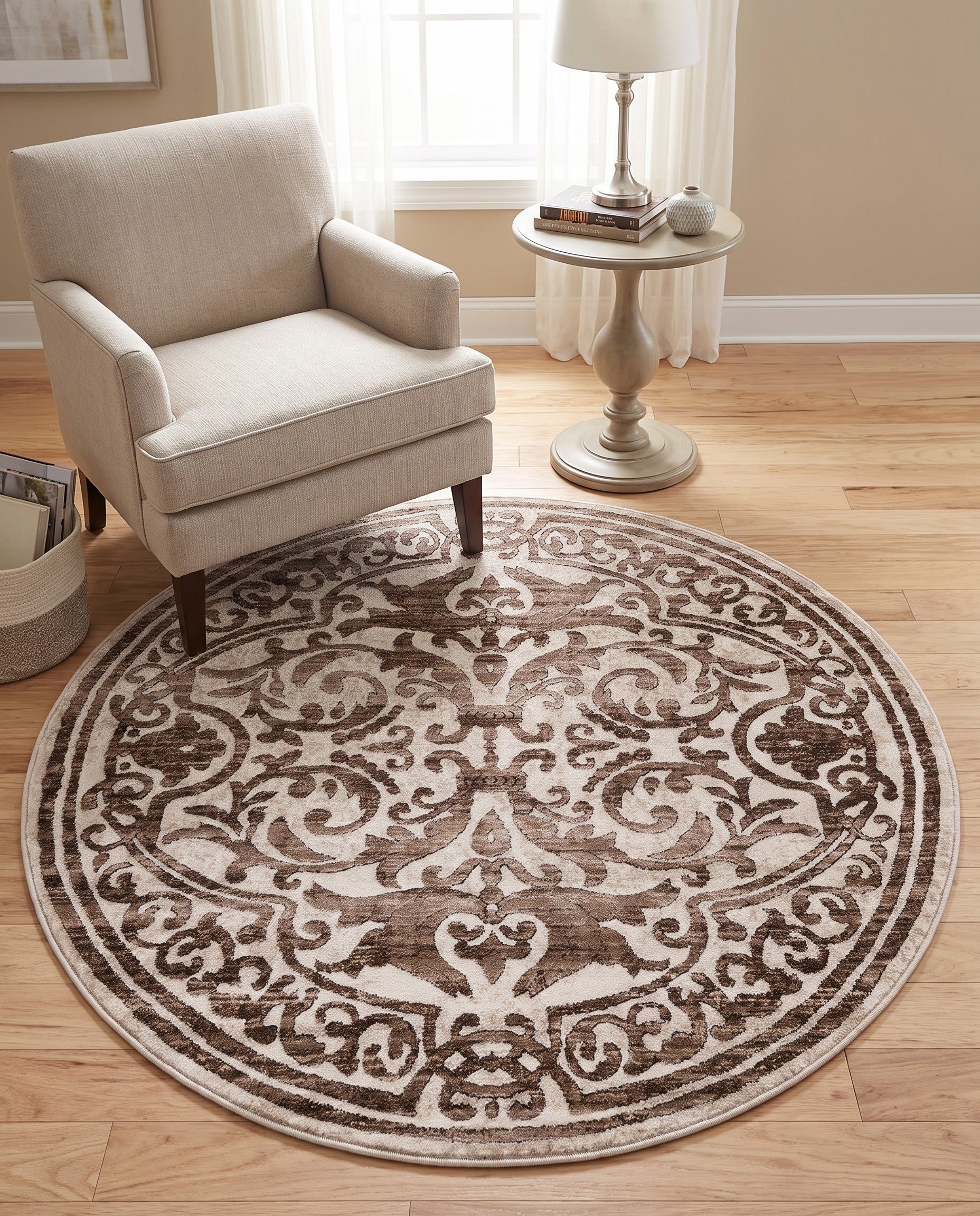 4' x 4' Hermitage Round Rug