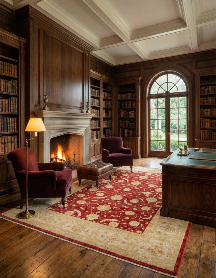 Detail image of 8' 10 x 11' 11 Kaizar Wool Rug