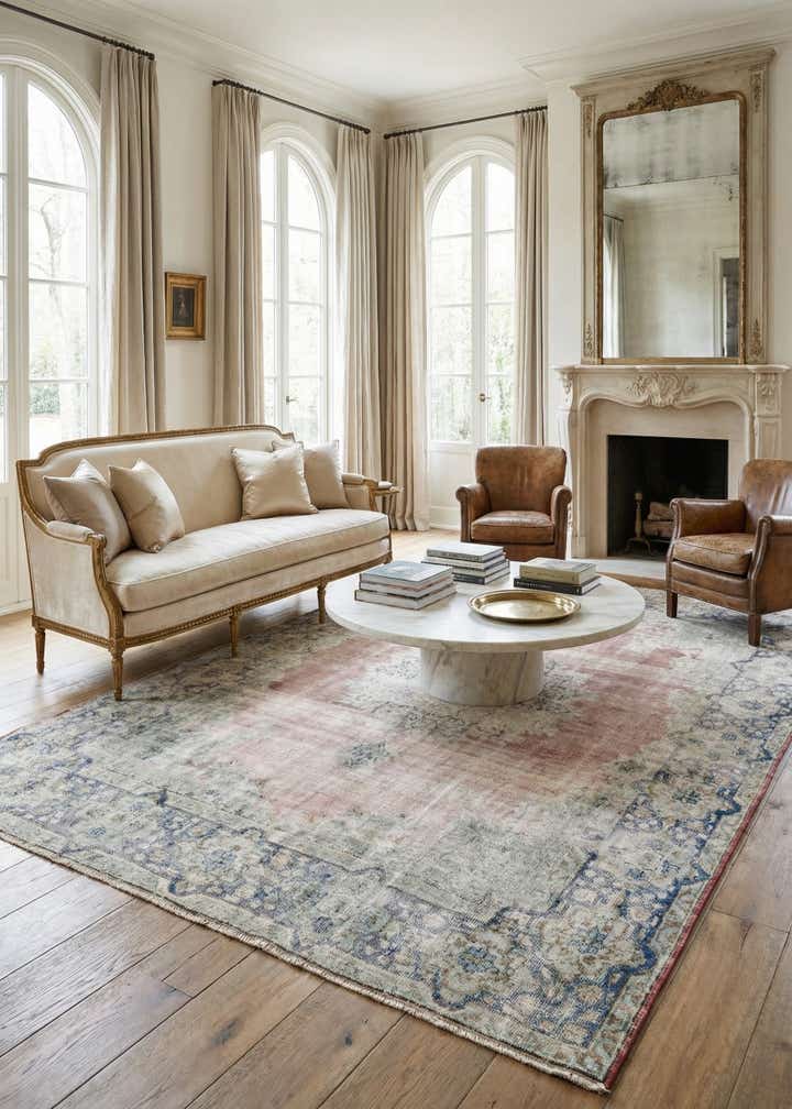 8' 2 x 11' 2 Hand Knotted Ultra Vintage Persian Wool Rug