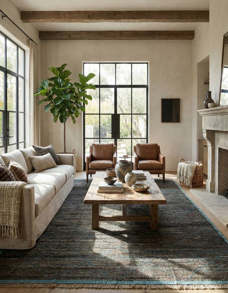 Detail image of 9' x 12' 8  Hand Knotted Moroccan Wool Rug