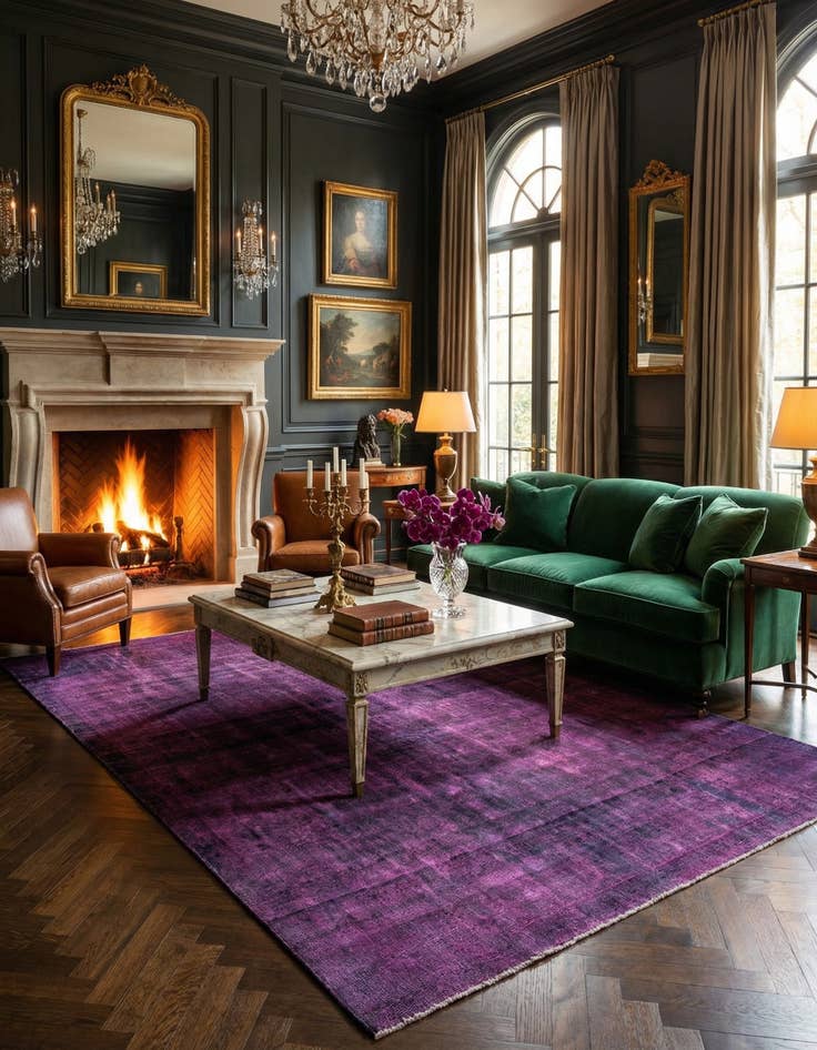 Detail image of 6' 9 x 9' 8 Vintage Royal Wool Rug