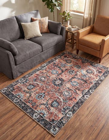 3' 6 x 5' 6 Washable Timeless Rug