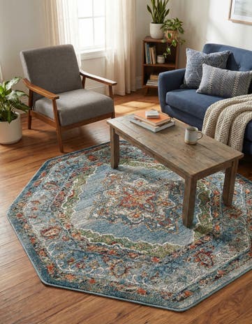 5' x 5' Isabella Octagon Rug