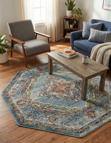 5' x 5' Isabella Octagon Rug