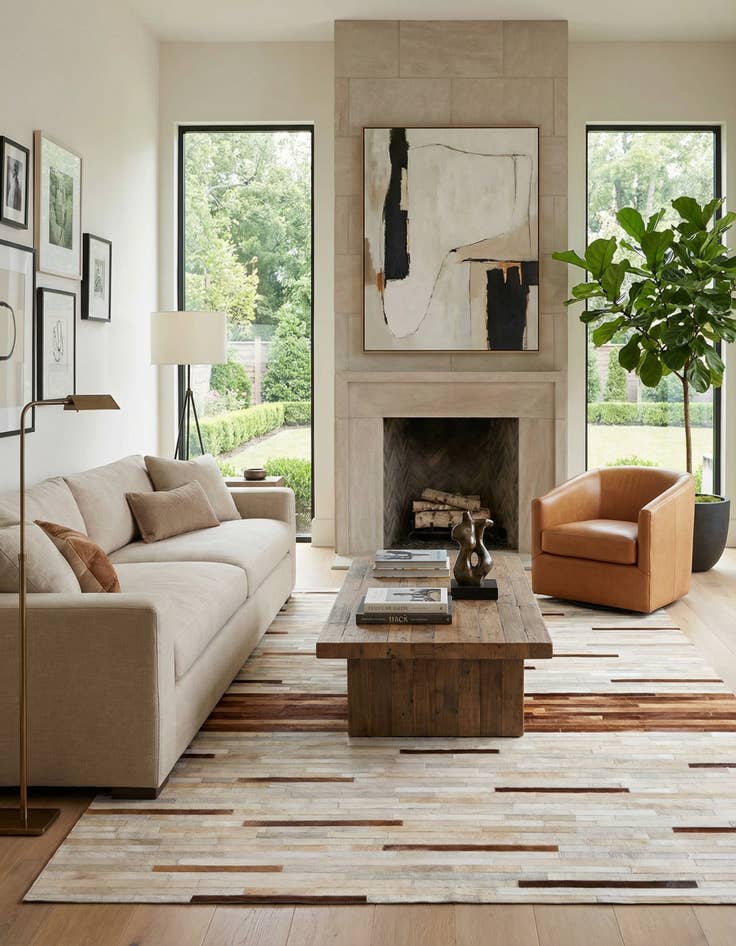 Detail image of 5' x 8' Cowhide Rug