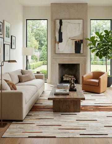 5' x 8' Cowhide Rug