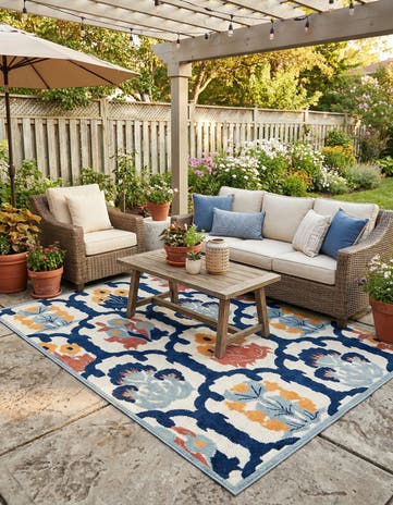 7' x 10' Easy-Clean Belize Indoor / Outdoor Rug