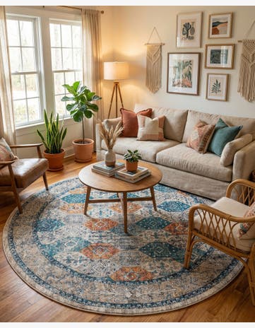 7' 10 x 7' 10 Lola Round Rug