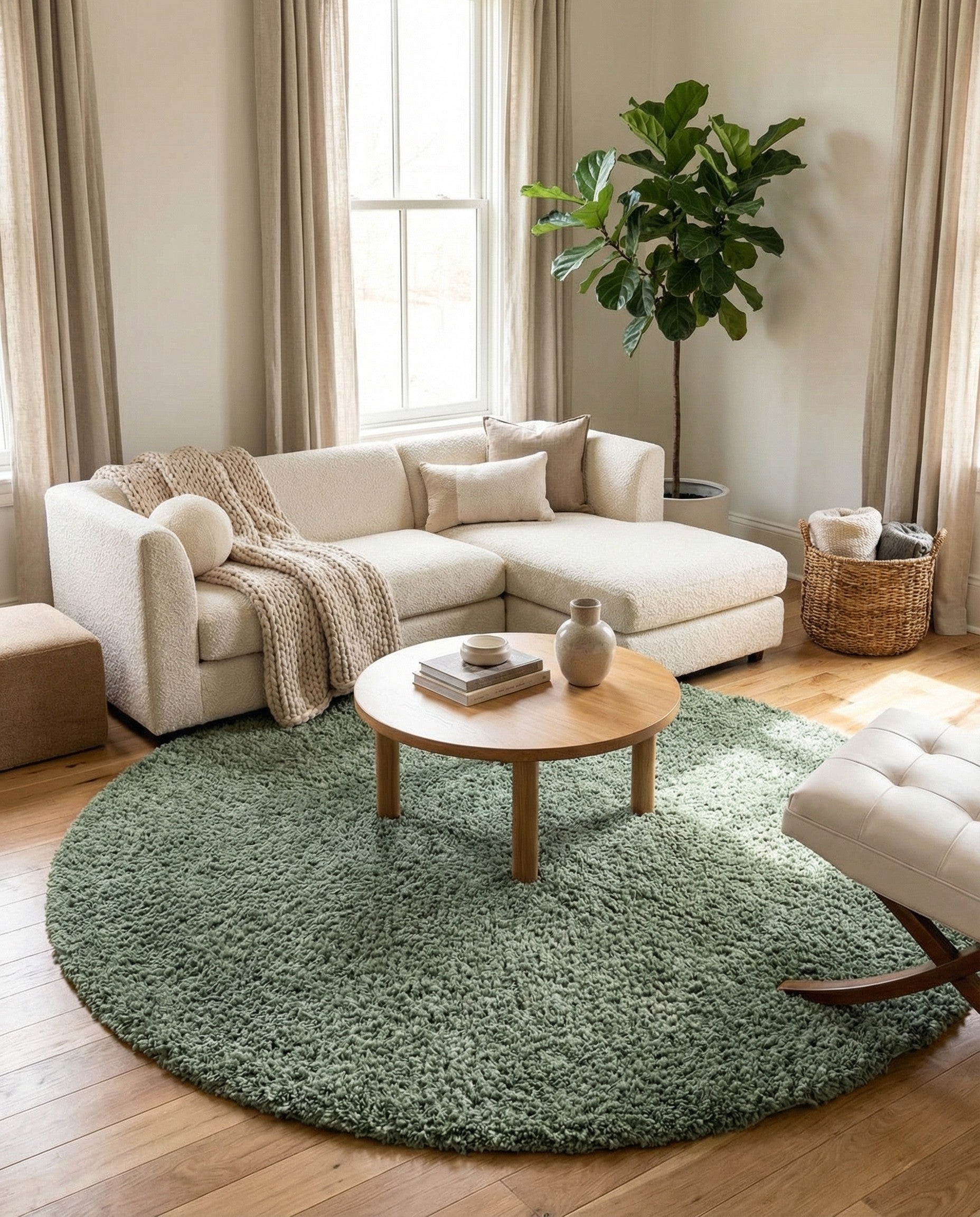 10' x 10' Zermatt Shag Round Rug