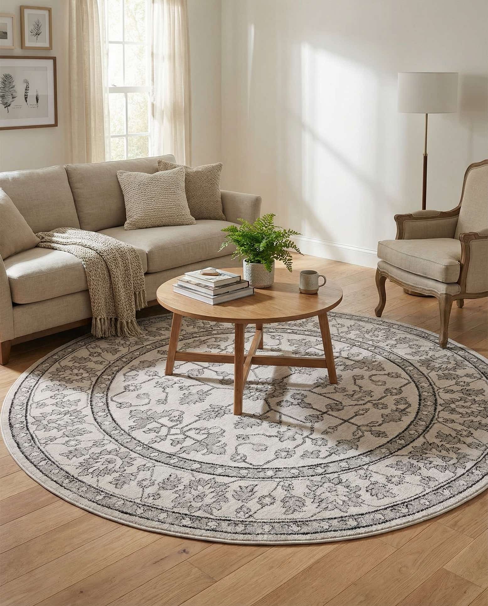 7' x 7' Eco Traditional Round Rug