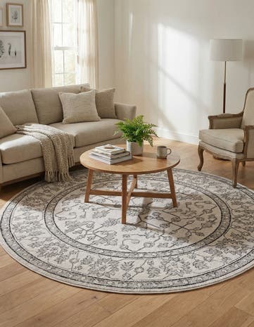 7' x 7' Eco Traditional Round Rug