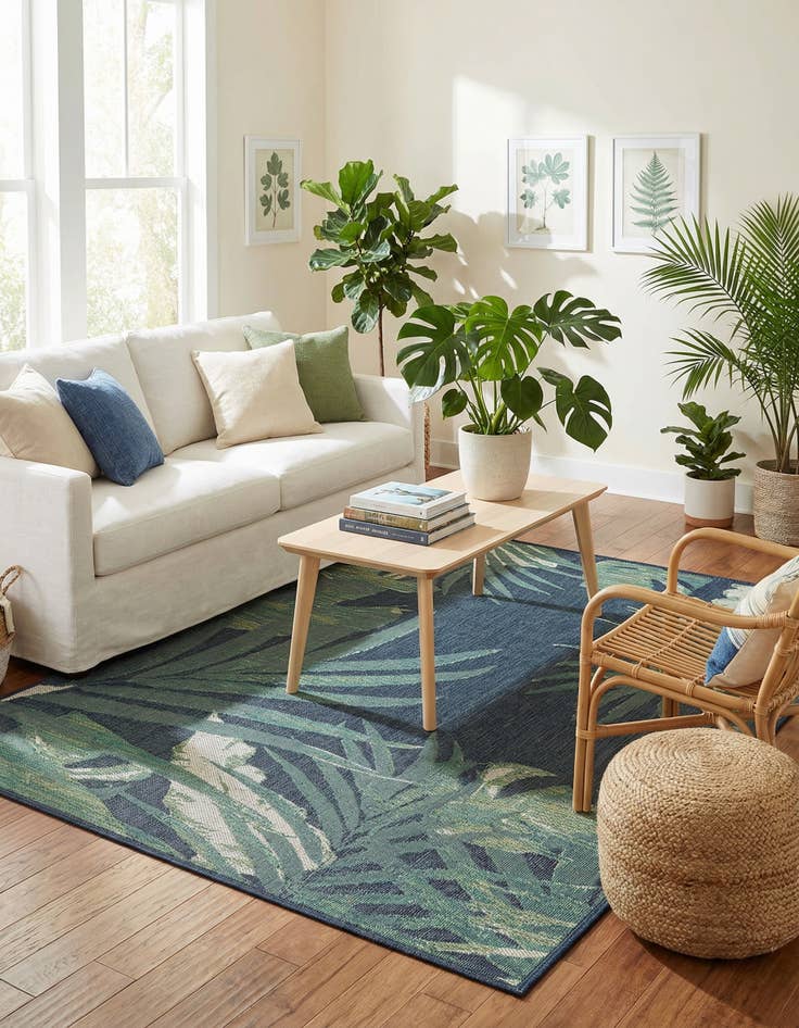 Detail image of 7' 10 x 10'  Washable Baja Indoor / Outdoor Rug