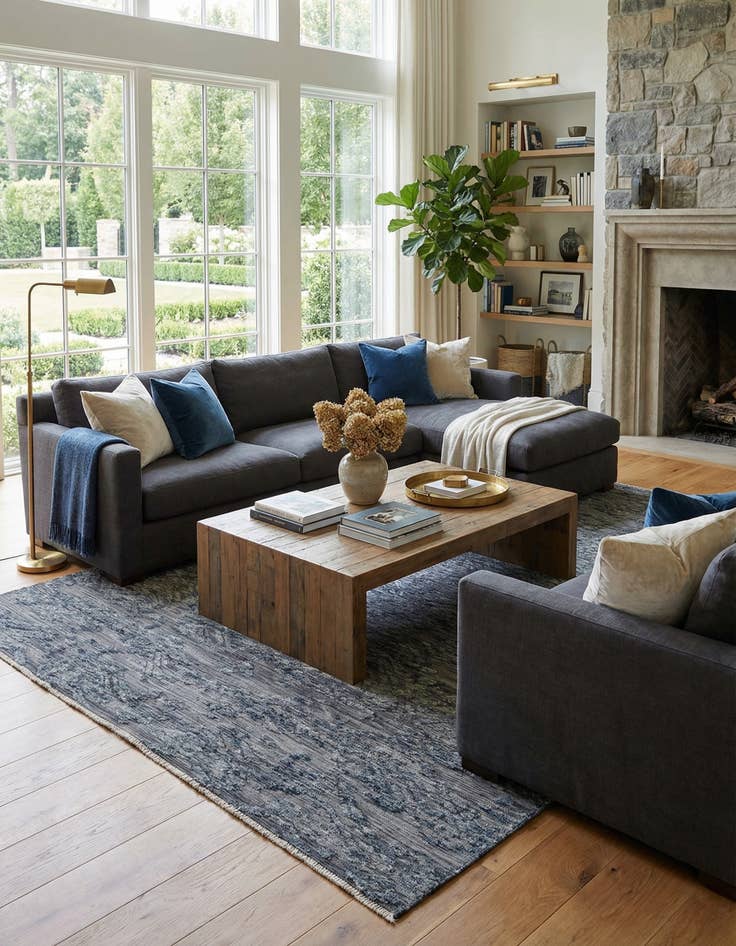 Detail image of  8' 3 x 10' 8  Hand Knotted Darya Wool Rug