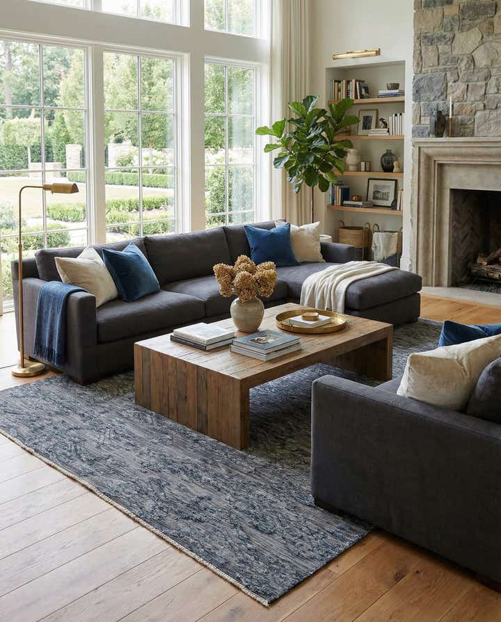 8' 3 x 10' 8 Hand Knotted Darya Wool Rug