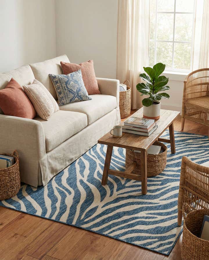 4' x 6' Easy-Clean Safari Indoor / Outdoor Rug