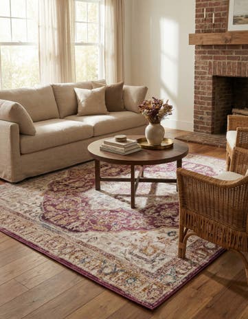 Lavender Deepa Square Rug