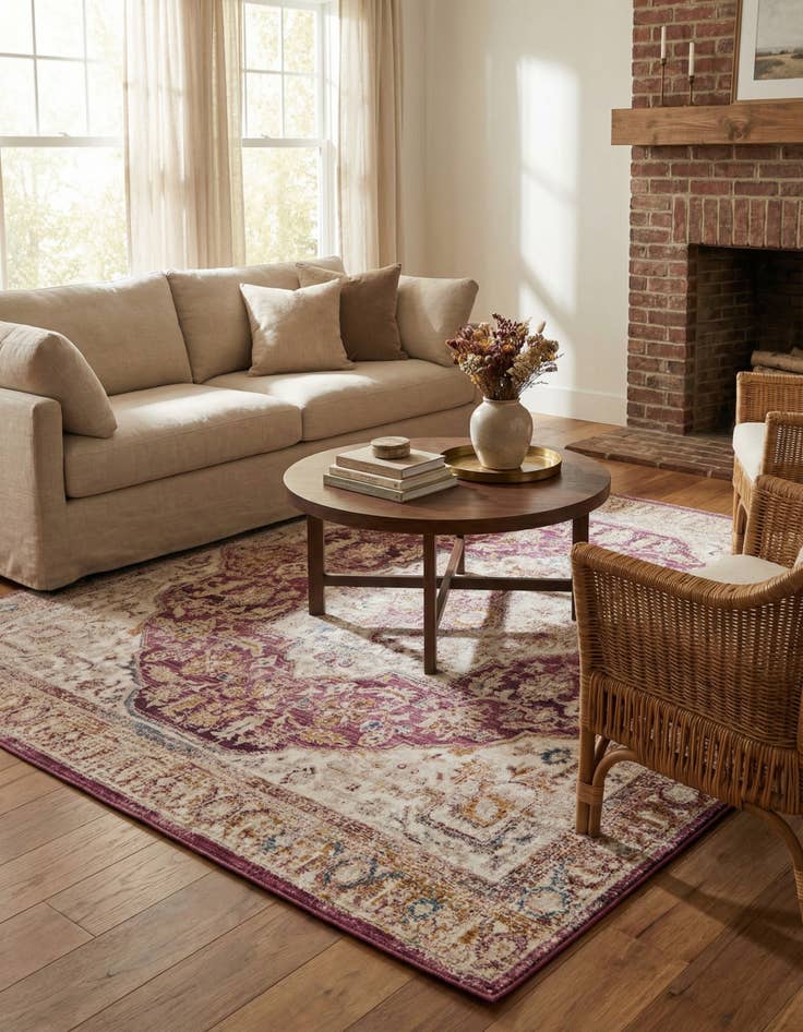 Detail image of 7' 10 x 7' 10 Deepa Square Rug