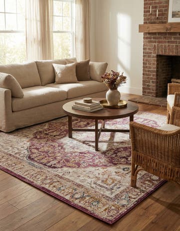 Lavender Deepa Square Rug