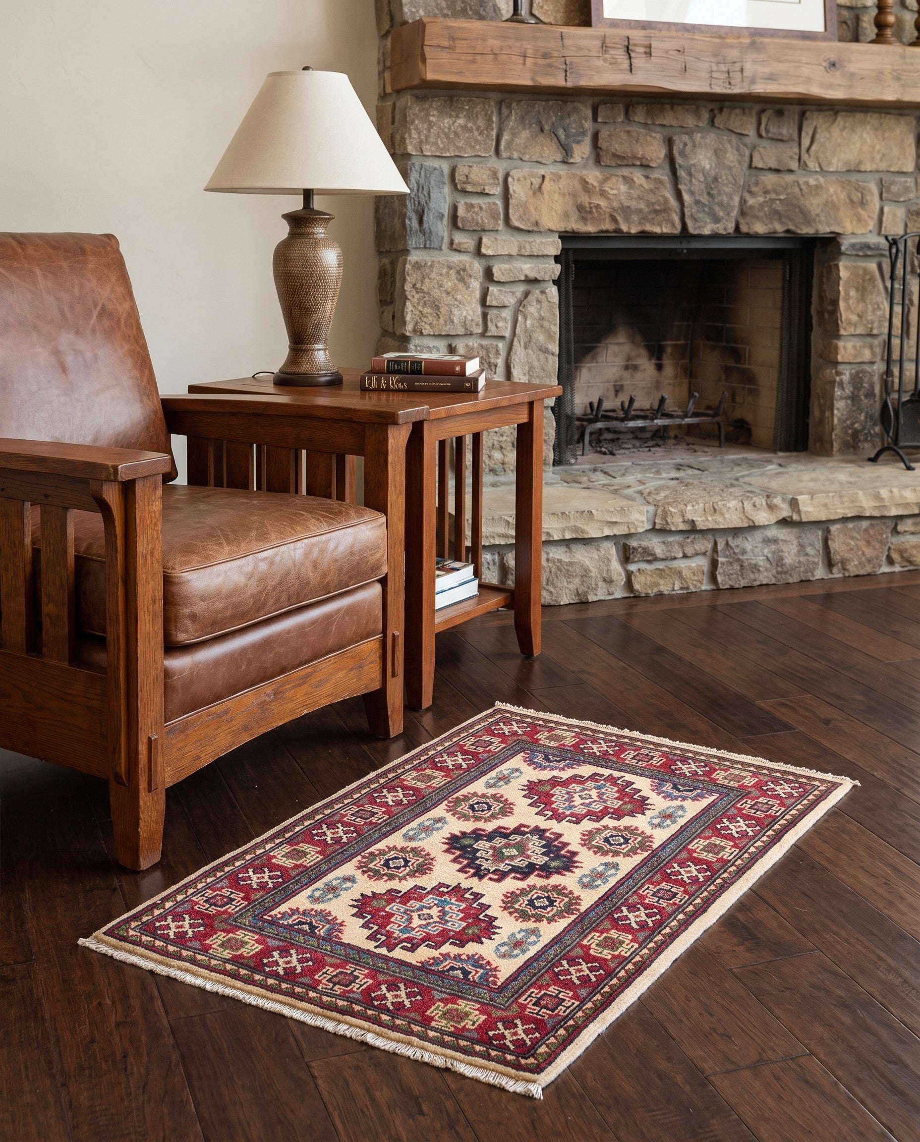 2' 1 x 3' Hand Knotted Kazak Rug