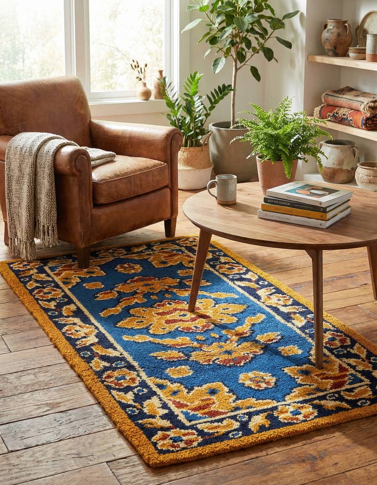 Detail image of 3' x 5' 10  Hand Knotted Moroccan Wool Runner Rug