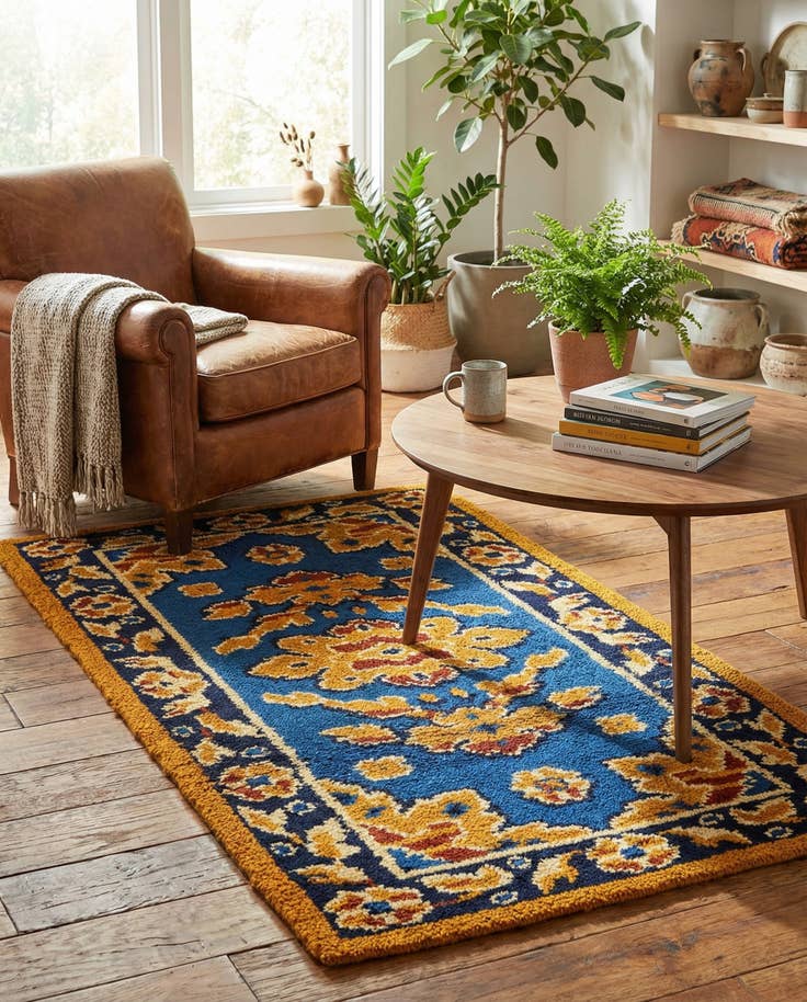 Detail image of 3' x 5' 10 Hand Knotted Moroccan Wool Runner Rug