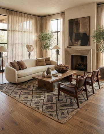 8' x 10' 2 Hand Knotted Darya Wool Rug