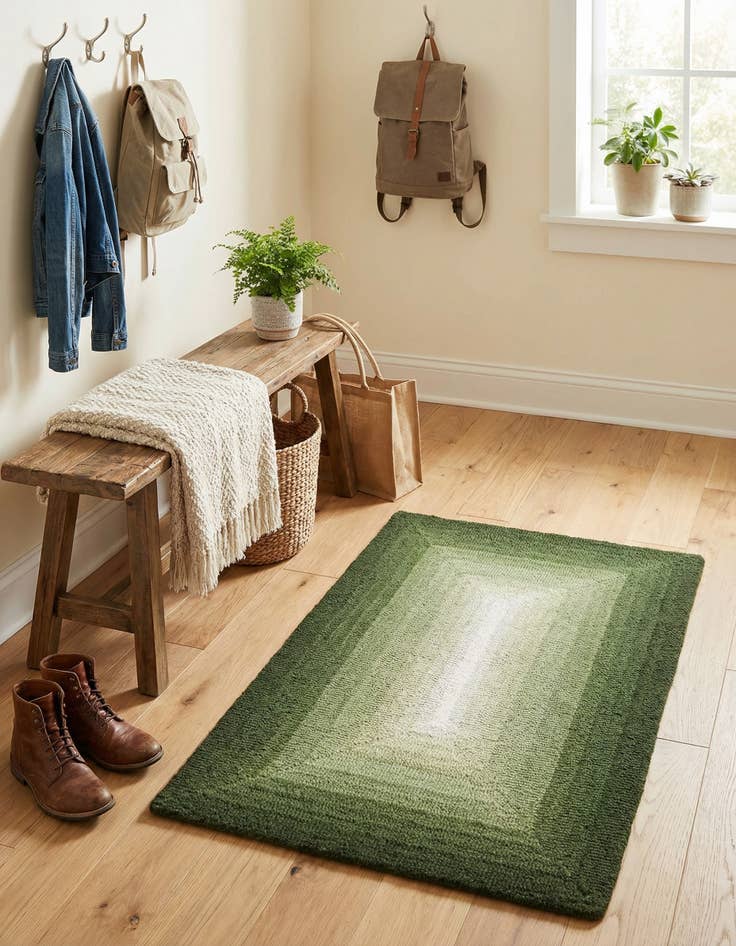 Detail image of 2' x 3' 1 Ombre Wool Rug