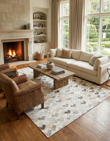 6' x 9' 1 Cowhide Stocks Rug