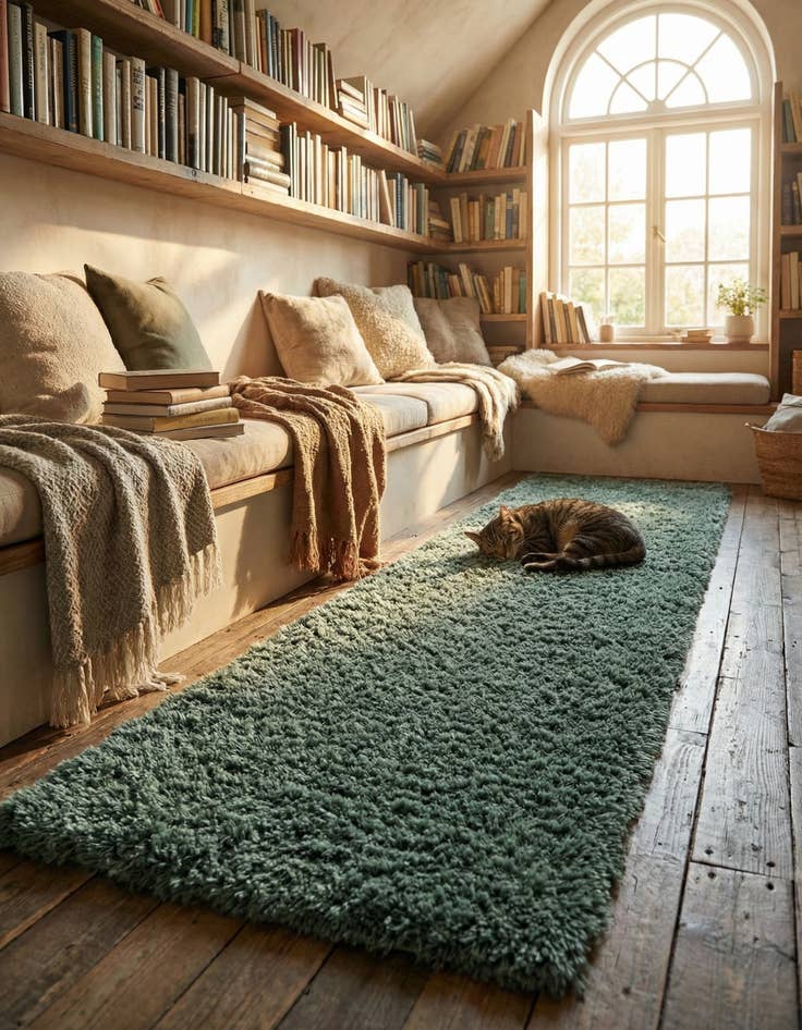 Detail image of  2' 7 x 10' Infinity Shag Runner Rug