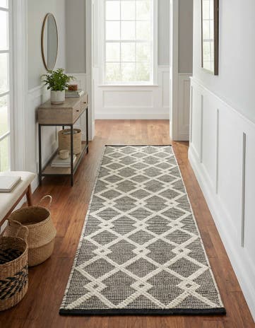 Blackberry Hand Knotted Jill Zarin Dorset Runner Rug
