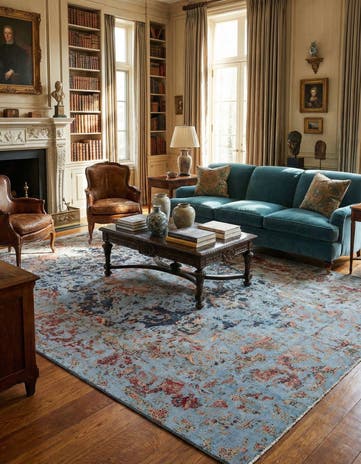 9' 3 x 12' 9 Vintage Royal Wool Rug