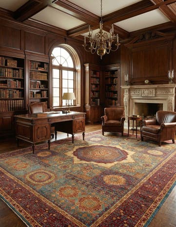 10' 2 x 13' 8 Hand Knotted Mamluk Ziegler Oriental Rug