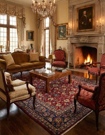 7' 10 x 11' 7 Sarouk Wool Rug