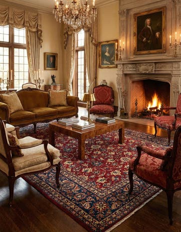 7' 10 x 11' 7 Sarouk Wool Rug