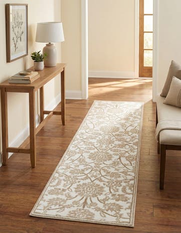 Snow White Nepal Runner Rug