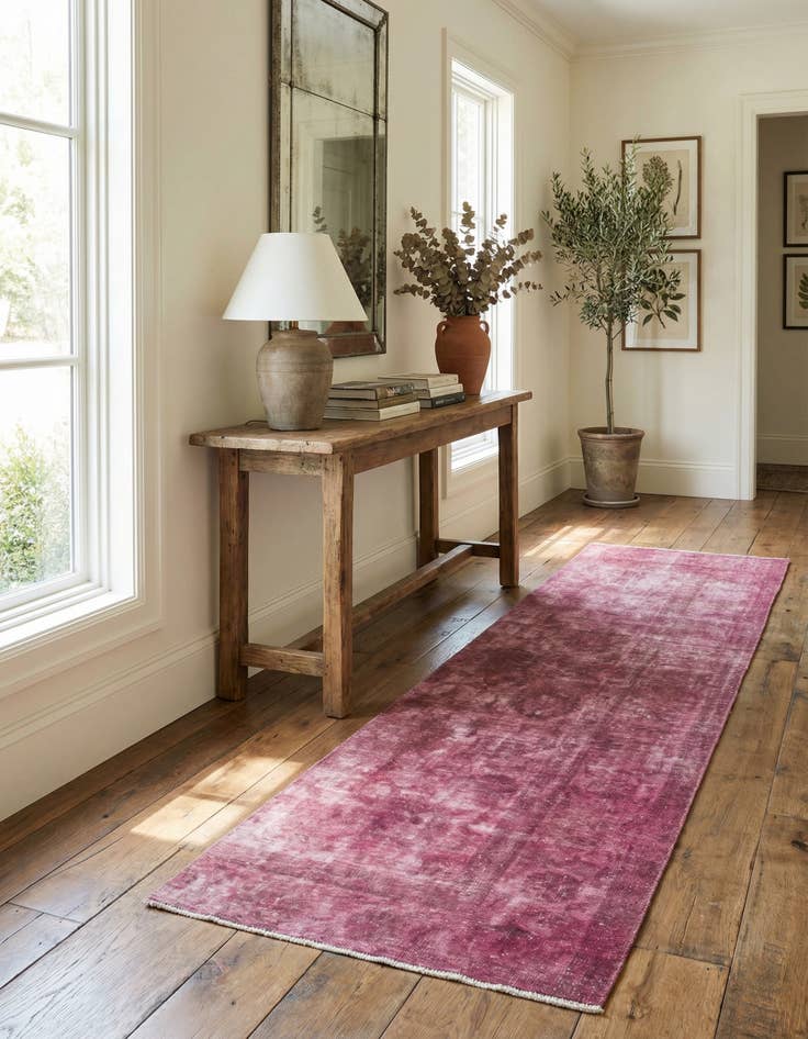 Detail image of 3' 4 x 11' 2  Hand Knotted Ultra Vintage Persian Wool Runner Rug