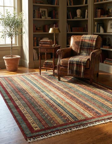 5' x 6' 6 Hand Knotted Ariana Ziegler Rug