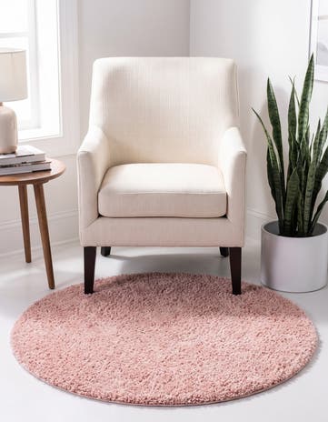 3' x 3' Zermatt Shag Round Rug
