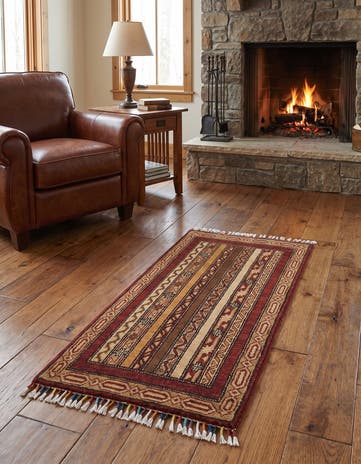 1' 8 x 3' 5 Hand Knotted Ariana Ziegler Rug