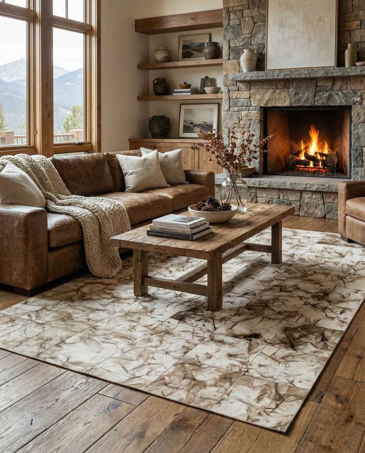 5' x 7' 11 Cowhide - Patchwork Rug