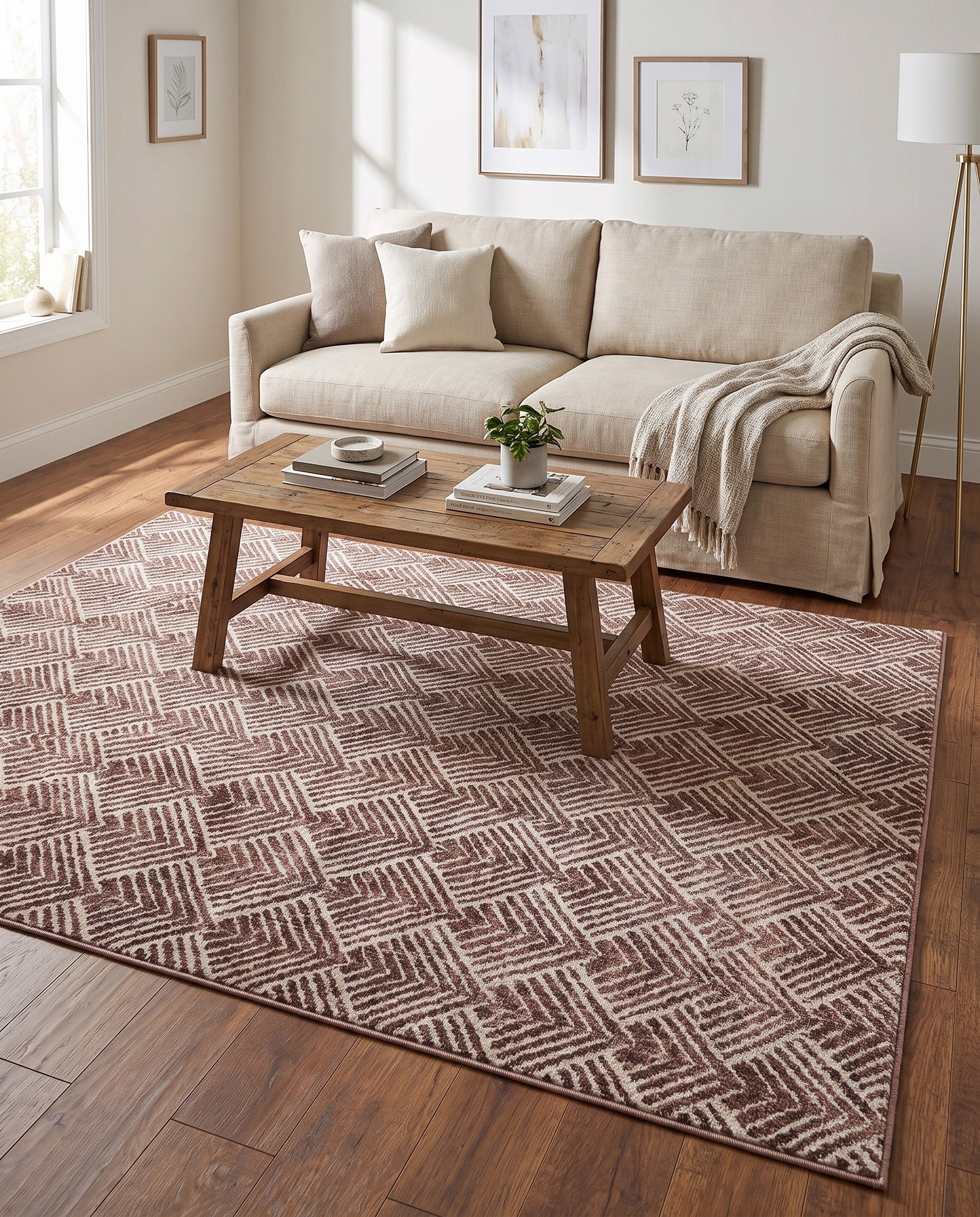 5' 3 x 8' Eco Trellis Rug