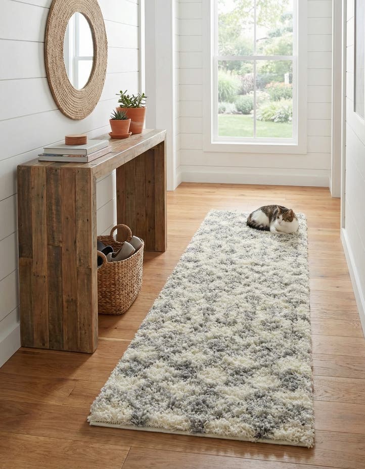 2' x 7' Moroccan Trellis Shag R...