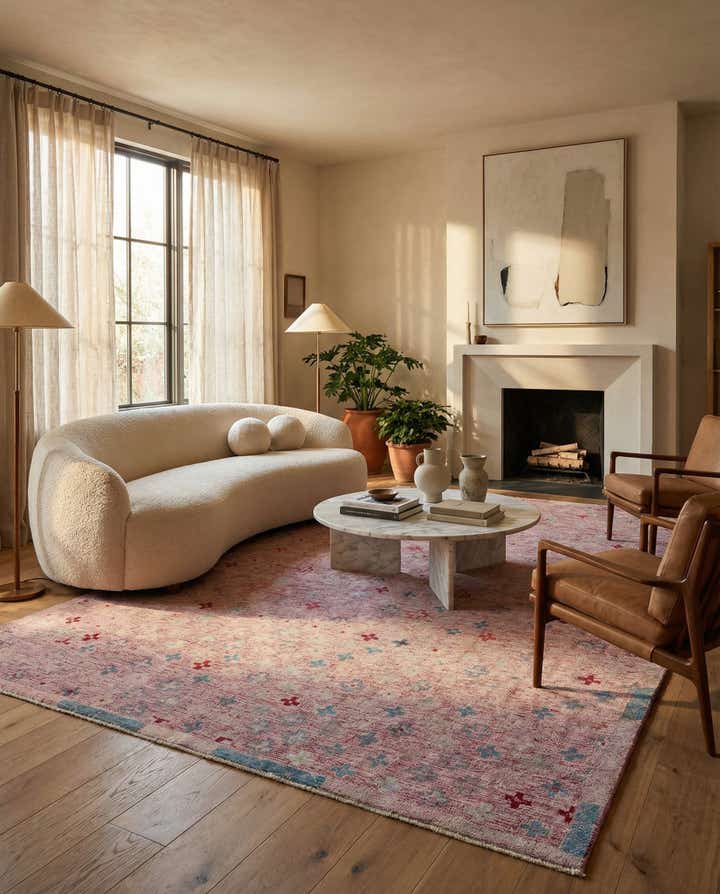 8' x 12' 1 Hand Knotted Darya Wool Rug