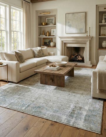 8' 9 x 12' Hand Knotted Ultra Vintage Persian Wool Rug