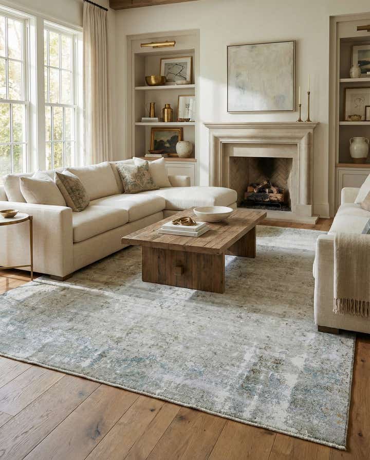 8' 9 x 12' Hand Knotted Ultra Vintage Persian Wool Rug