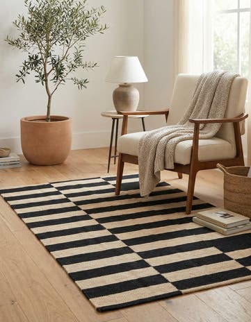 2' 7 x 4' 10 Hand Woven Kilim Modern Wool Rug