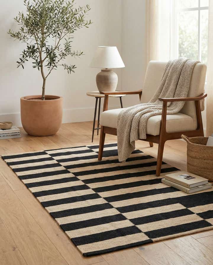 2' 7 x 4' 10 Hand Woven Kilim Modern Wool Rug