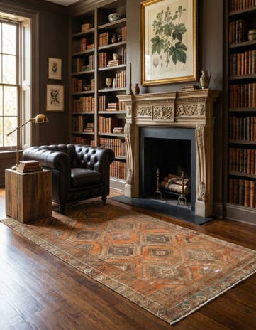 3' 9 x 7' 7 Hamedan Rug