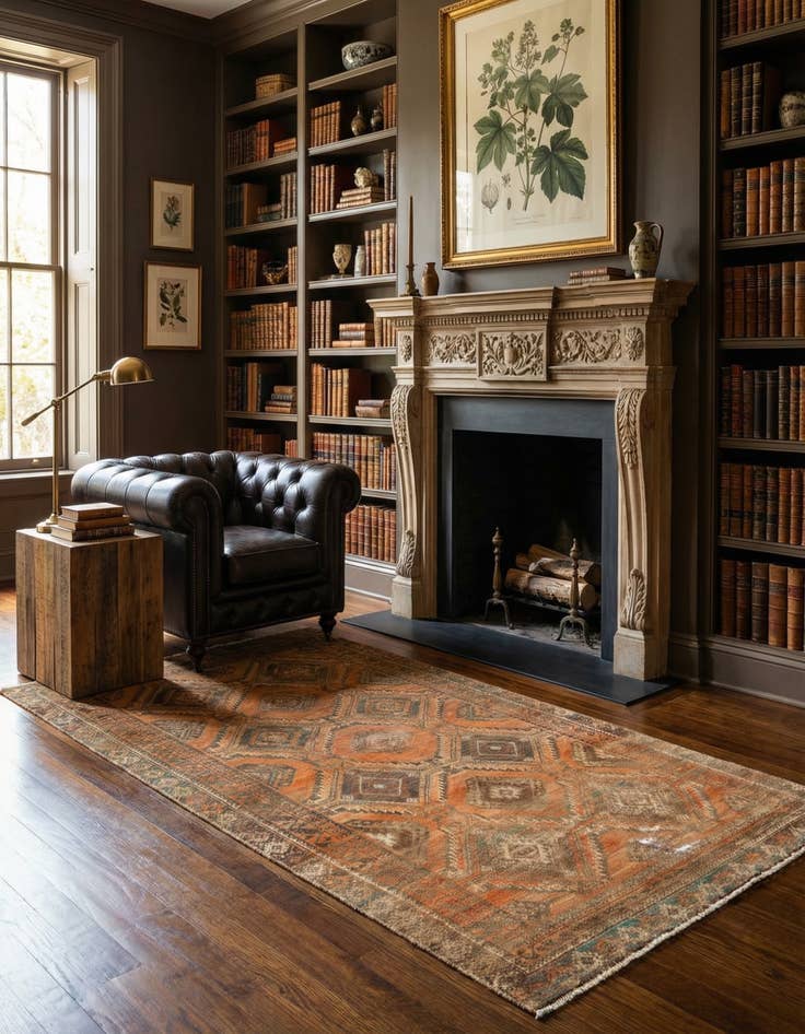 Detail image of 3' 9 x 7' 7 Hamedan Rug