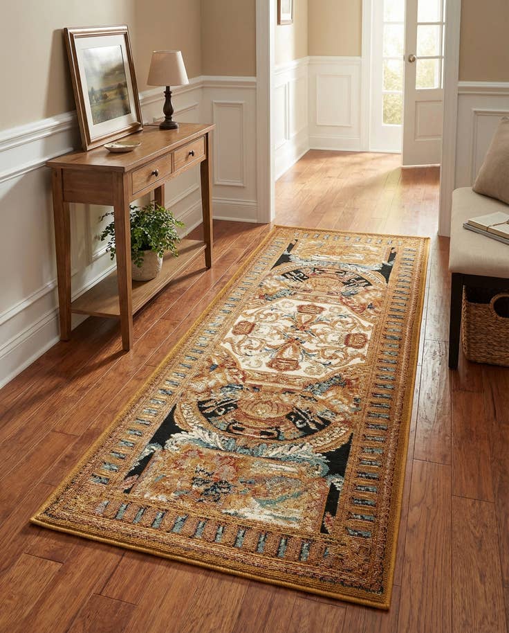 Detail image of 2' x 5' Easy-Clean Traditional Indoor / Outdoor Runner Rug